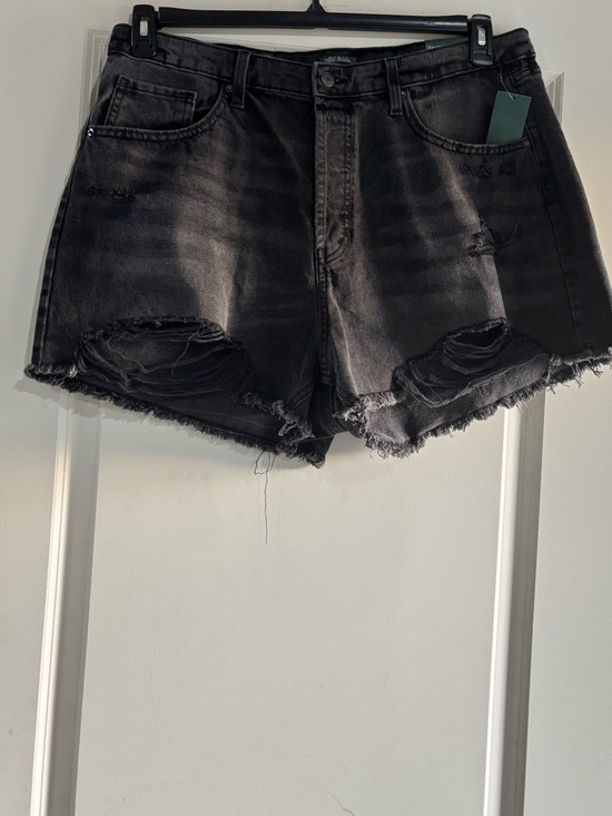 wild fable Pants - wild fable Black Distressed High-Rise Denim Shorts